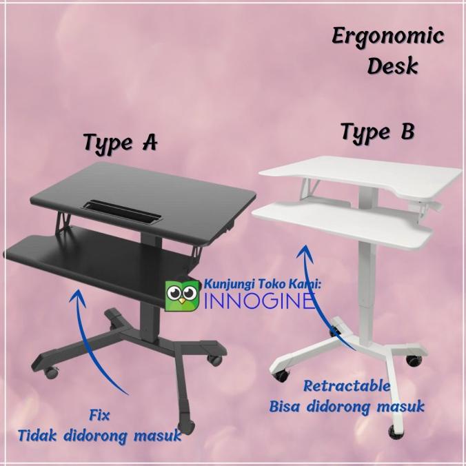 MEJA LAPTOP PORTABLE MEJA KANTOR MEJA KERJA MINIMALIS MEJA BELAJAR DF45DF65