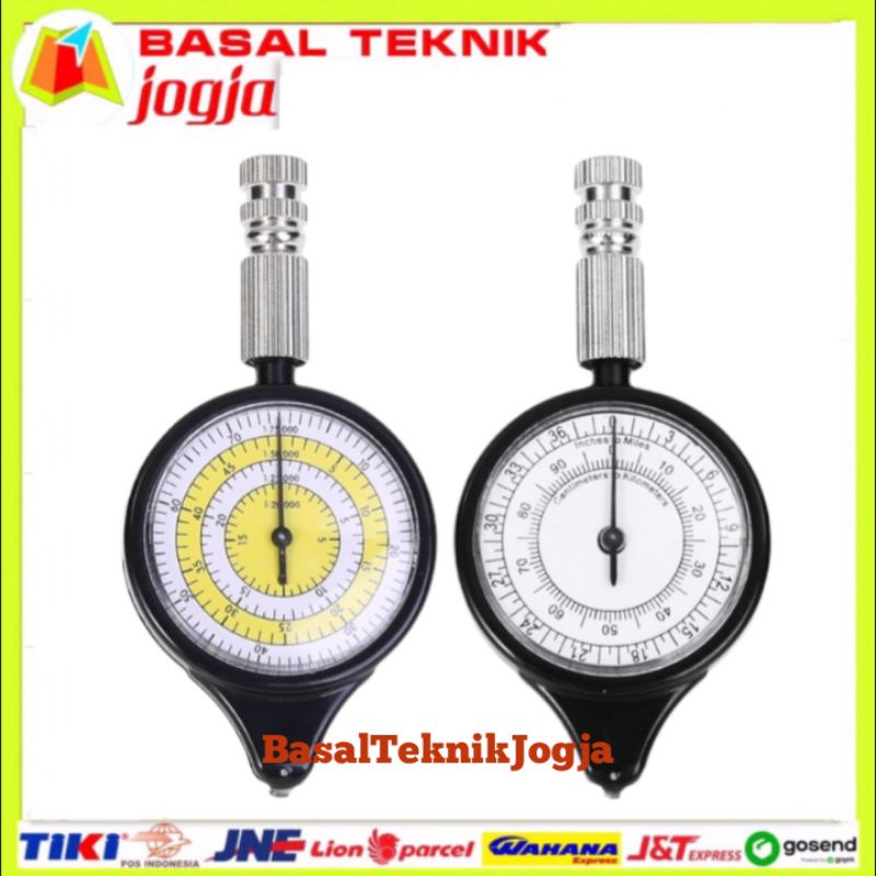 

Curvimeter Map Scale Meter Geografi Pengukur Jarak Peta dengan Skala