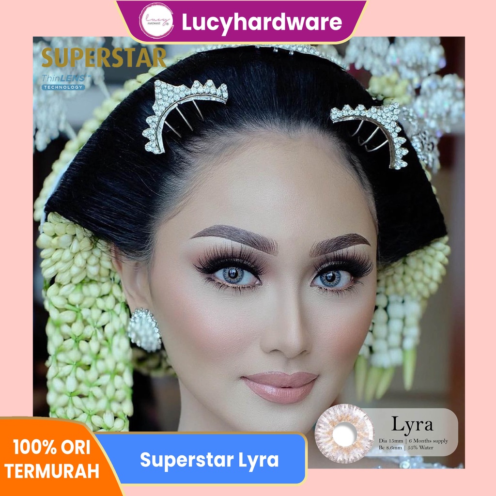 Superstar Lyra softlens warna bulanan