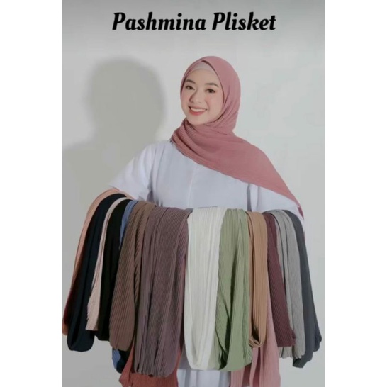pashmina plisket lidi