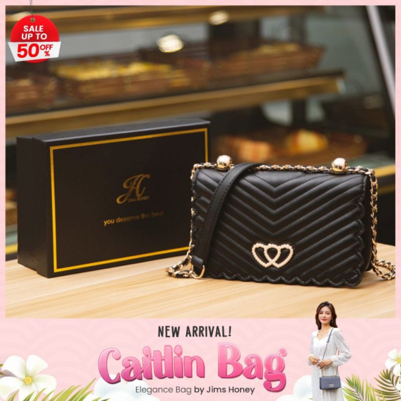 jims honey caitlin bag tas terbaru jimshoney tas import original mewat banget + free box ekslusif