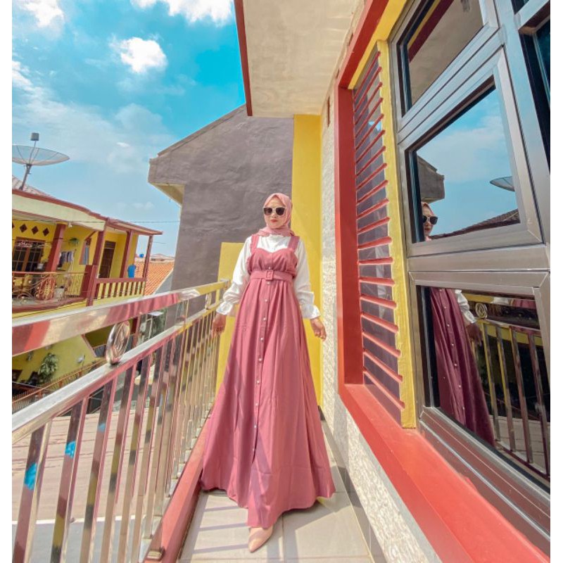 Gamis Overall mewah import