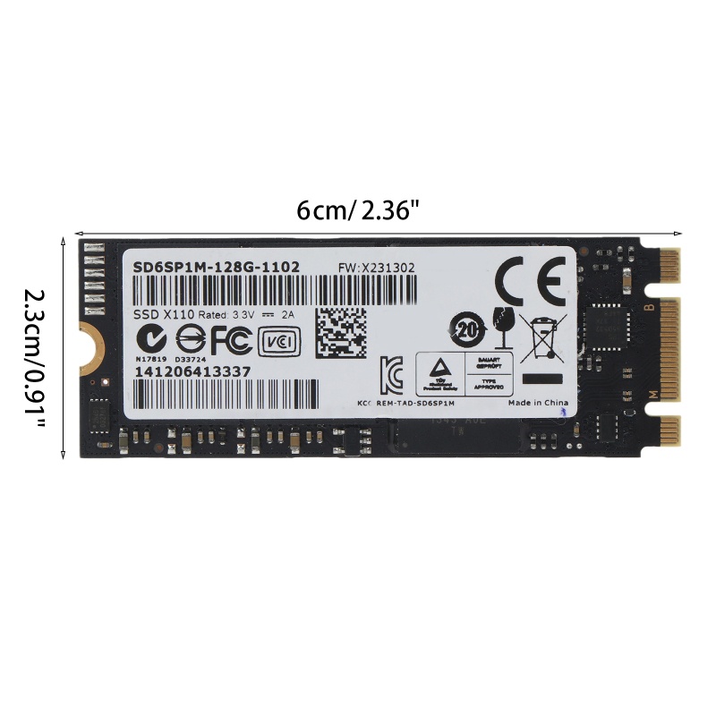 Zzz Hardisk HDD Internal M.2 2260 SSD X110 SD6SP1M M2 128GB NGFF N480 128GB