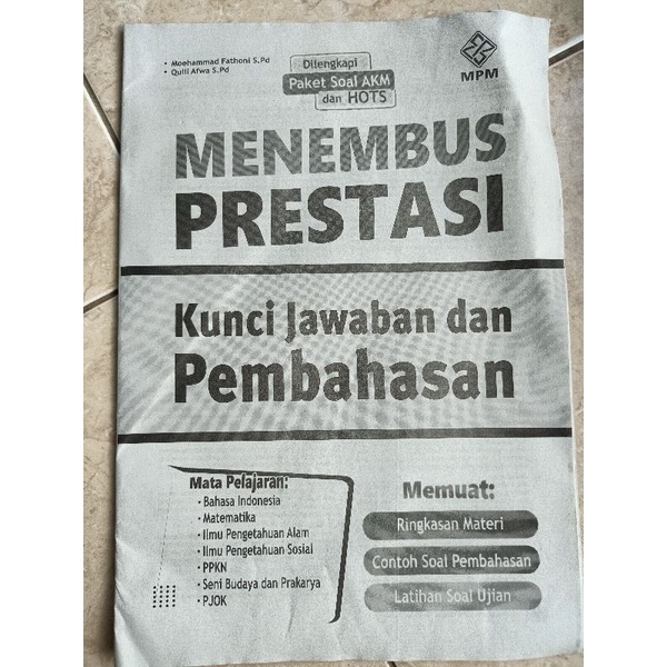 Menembus-Prestasi-US/UjianSekolah-SD/MI-Kumpulan-Soal-Pembahasan-Print