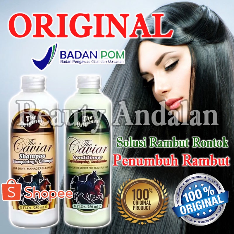 [ ORIGINAL 100% ASLI ] Shampo Penumbuh Rambut Cepat Shampo Kuda Pemanjang Rambut Shampo Caviar Origi