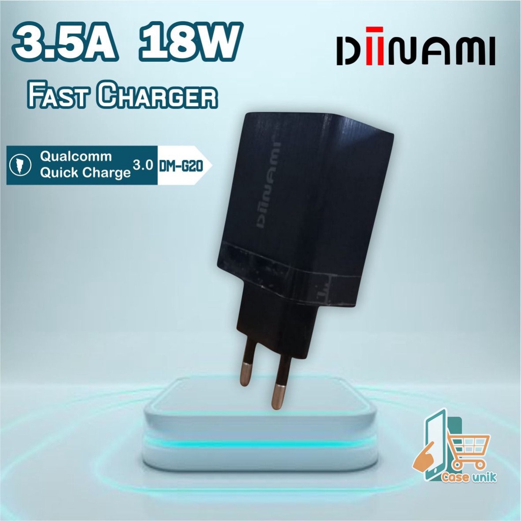 G20 DIINAMI 3A 18W Qualcomm QC3.0 Fast Charger Quick Charger Adaptor Ori GARANSI 1BULAN CS3596