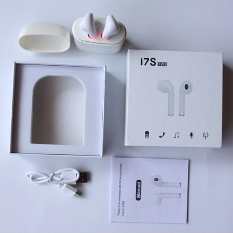 Headset Bluetooth TWS i7 Earbud Olahraga Wireless / Hedset Blututh Termurah Earphone