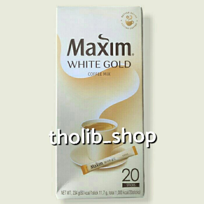 

maxim white coffee mix - minuman korea serbuk kopi mix 234 gr