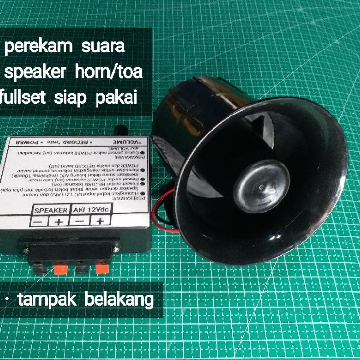 Wow Murah Meriah.. Perekam suara 10 detik ampli speaker jualan keliling pengeras suara amplifier spiker pedagang jualan di motor gerobak asongan susu kedelai tahu bulat roti donat es cendol es krim spiker toa horn voice recorder 12v dc