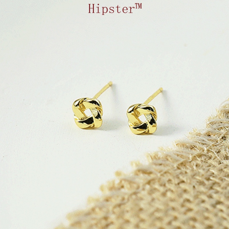 18K Stud Earrings Female Fashion Personality