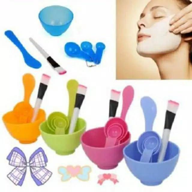 Mangkuk masker sett 6 in 1