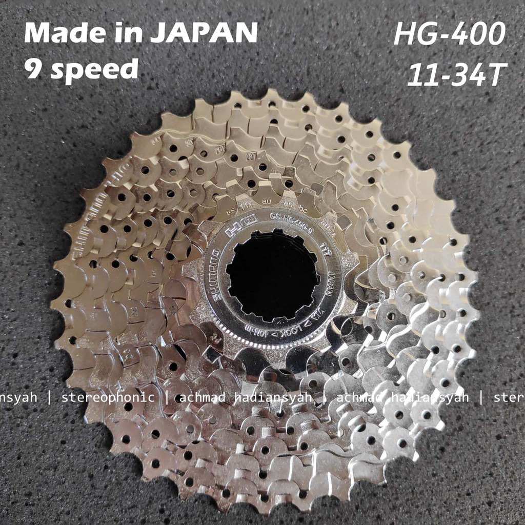 shimano hg400 9 speed cassette