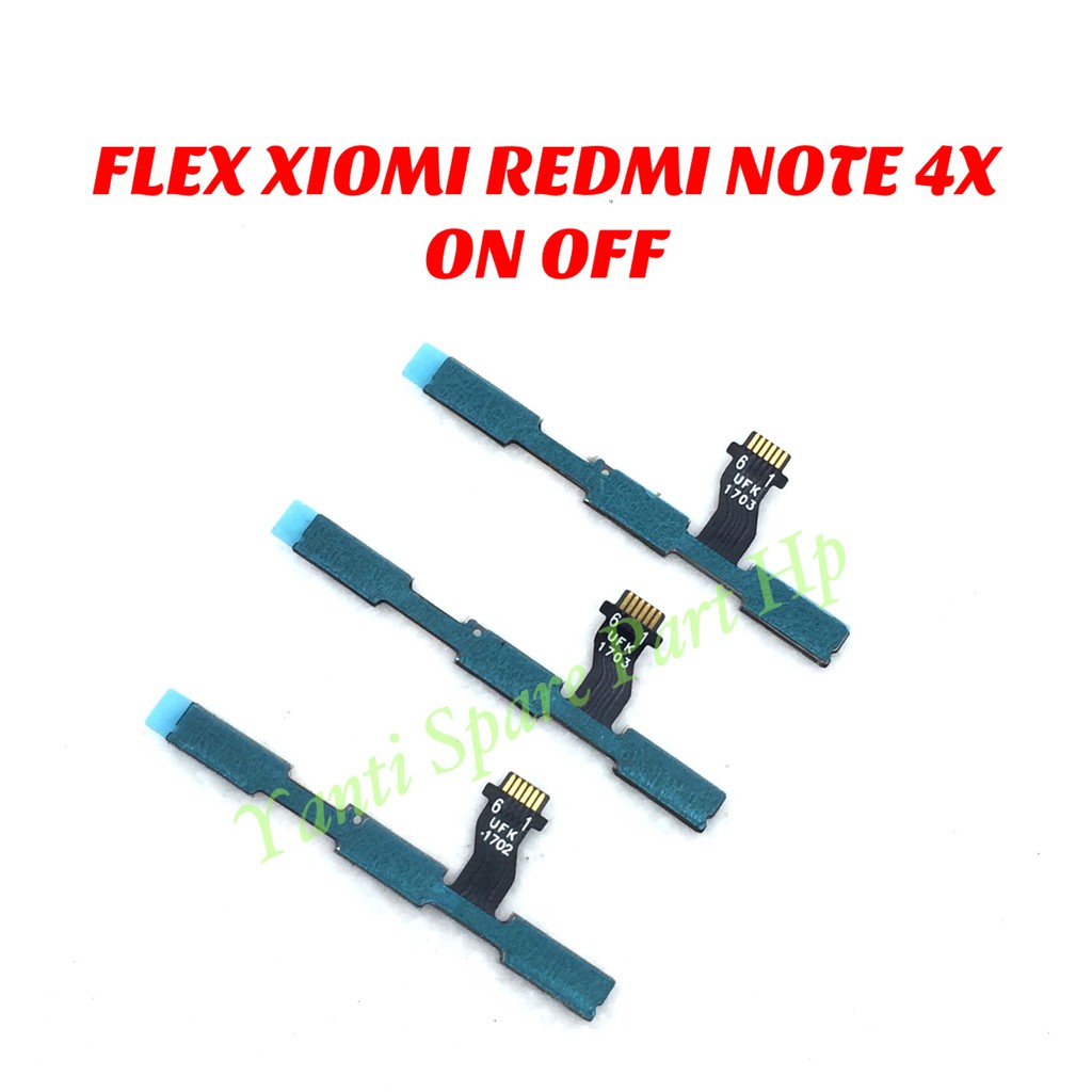 Flexible On Off Xiaomi Redmi Note 4x Snapdragon Original Terlaris New