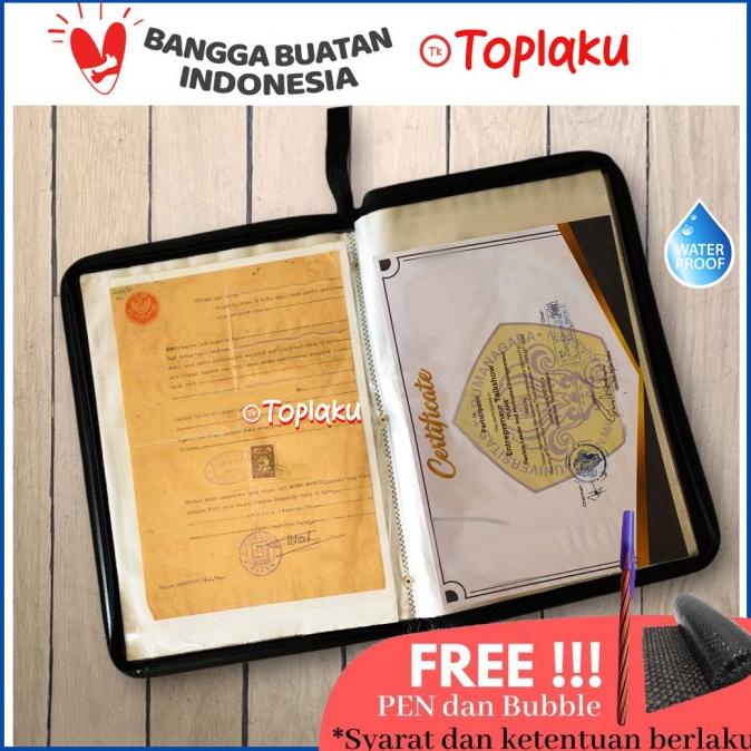 

BISA BAYAR DITEMPAT Map Ijazah Dokumen Keeper Isi 60 Resleting Anti Air Kulit Document MURAH Kode 518