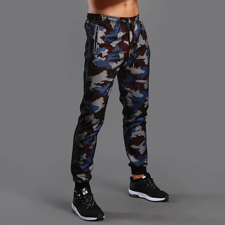 mens camo running tights