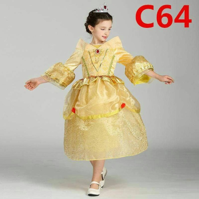 Gaun Anak - Dress Princess Belle/Dress Ulang Tahun Anak