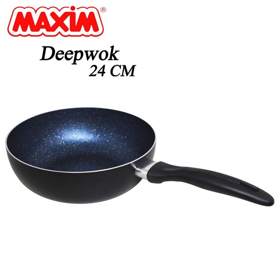 MAXIM Wajan Pengorengan 24 cm / Deep Wok 24 cm GALAXY 24 cm