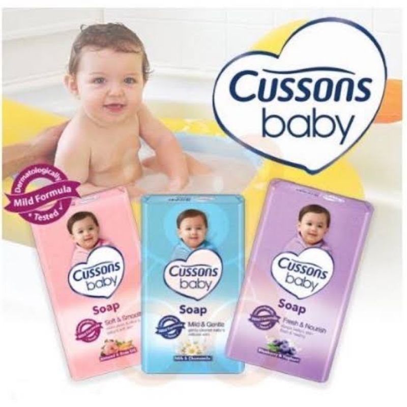 Cussons Baby Bar Soap 75gr - Cusson Sabun Batang Bayi - Sabun Mandi Bayi - Sabun Balok Bayi - Sabun Batangan Bayi