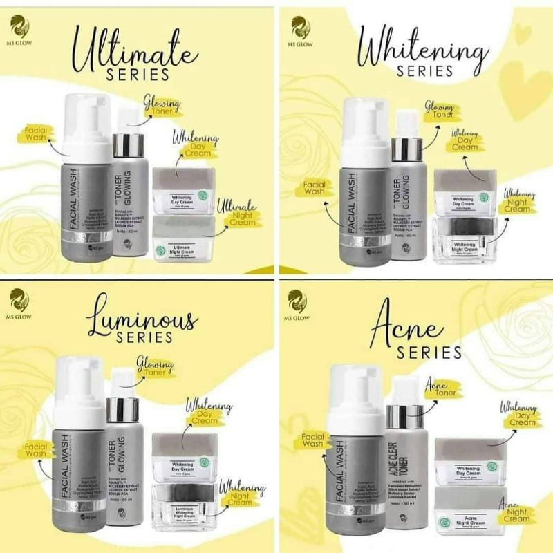 Ms Glow Paket Double Day Cream whitening