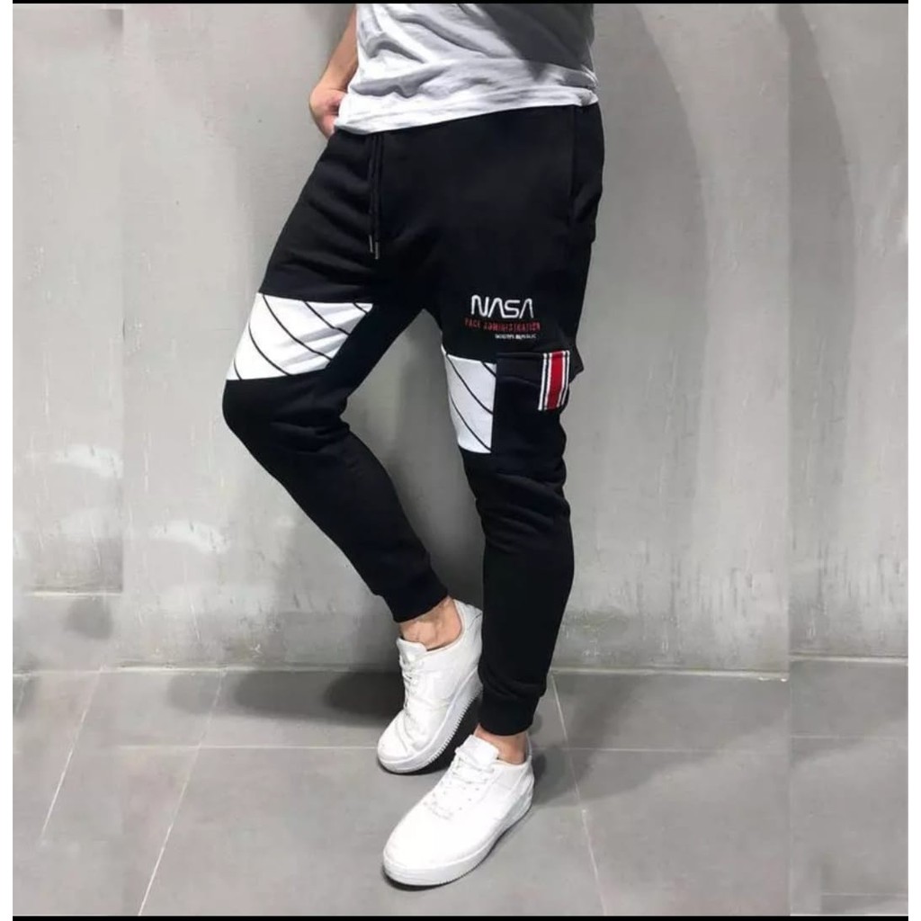 Celana Pria Panjang Jogger Toonzz NSA Bahan Fleece Tebal Ada 4 Kantong Asli Kanan Kiri Terlaris