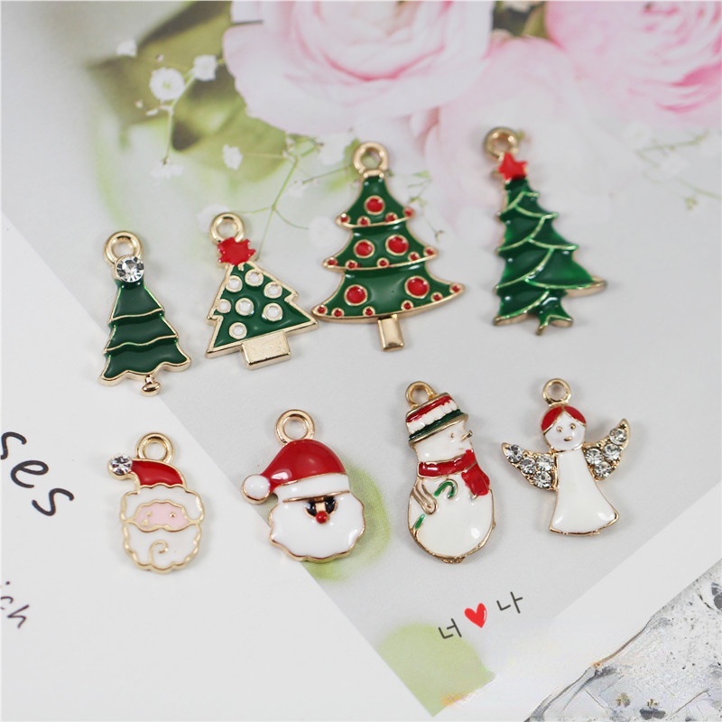 [ 5pcs Fashion Metal Alloy Christmas Charm Decoration children gift birthday wedding party ]