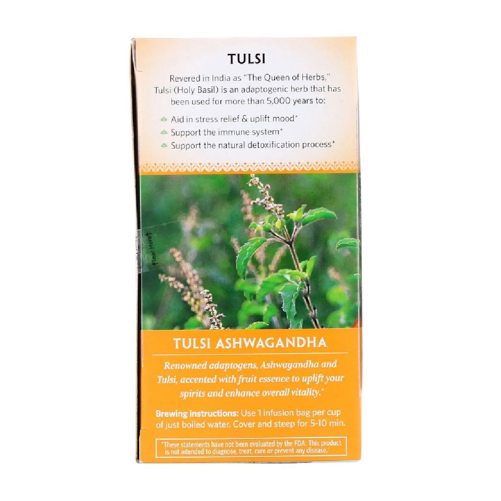 Organic India Tulsi Ashwagandha Stress Relief &amp; Balance Tea 18s x 2g