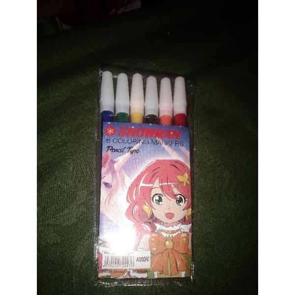 

SNOWMAN 6 Coloring Markers