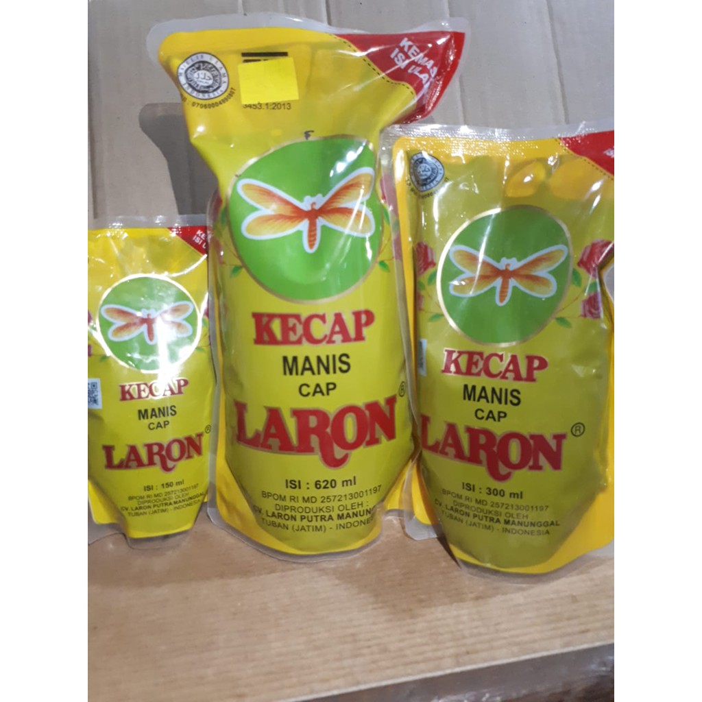 Kecap Manis cap Laron kemasan Refill 620ml ASLI