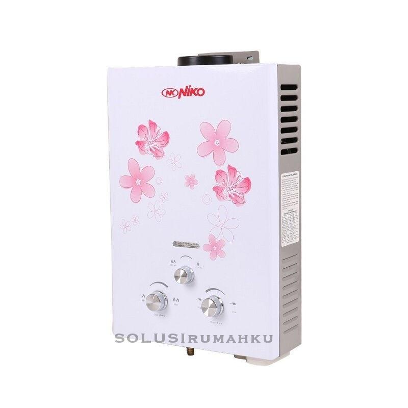 Water Heater Gas LPG NIKO WHITE / Pemanas Air Mandi Hangat