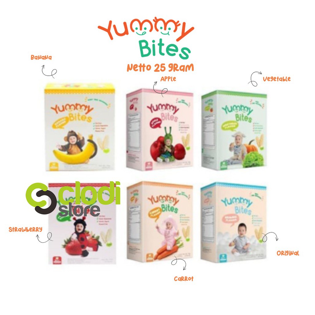 Jual Yummy Bites cracker MIni 25gr / Yummybites cracker mini Snack