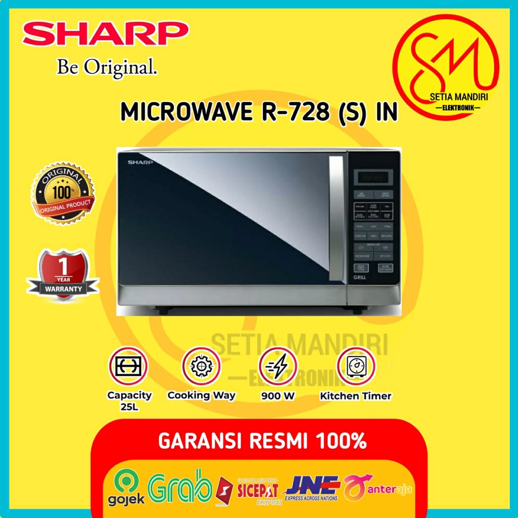 Microwave Oven Sharp R728W(IN) - Penghangat Makanan Canggih dengan Grill