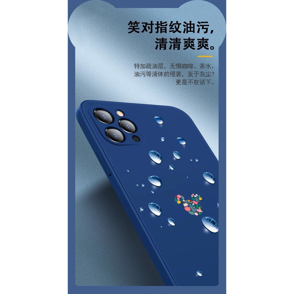 Disney case iPhone12 pro max case 8 plus case x xs max liquid flocking anti-drop iPhone case iPhone11 case 11 promax case 7plus case-3