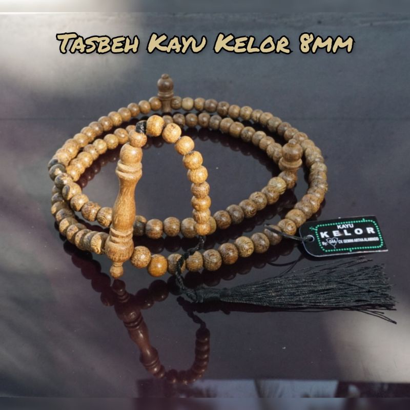 Tasbih 99 Kayu Kelor 8MM Original