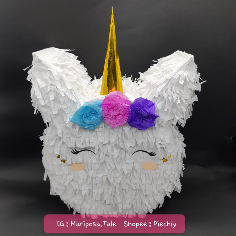 Pinata Mini Pull String Unicorn Pegasus (Pinata Tarik)