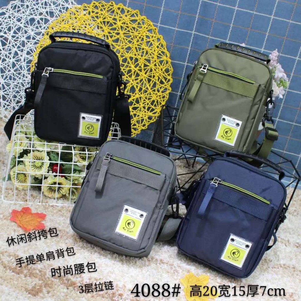 Tas Wanita Pria Import Jinjing dan Selempang AOTIAN AT4088 4088 Bahan Parasut Kualitas Super High Qu