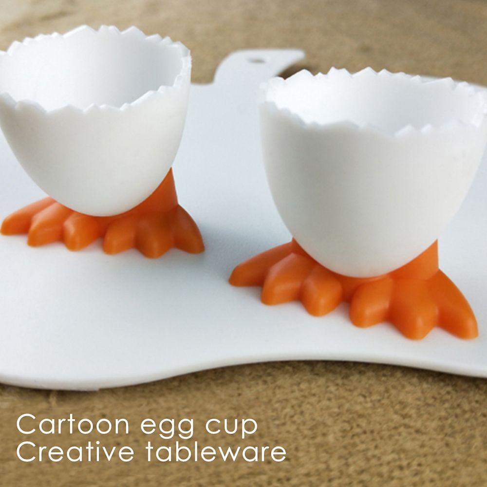 Top1 /2 /4Pcs Egg Cup Holder Rebus Kreatif Pembuka Wadah Telur