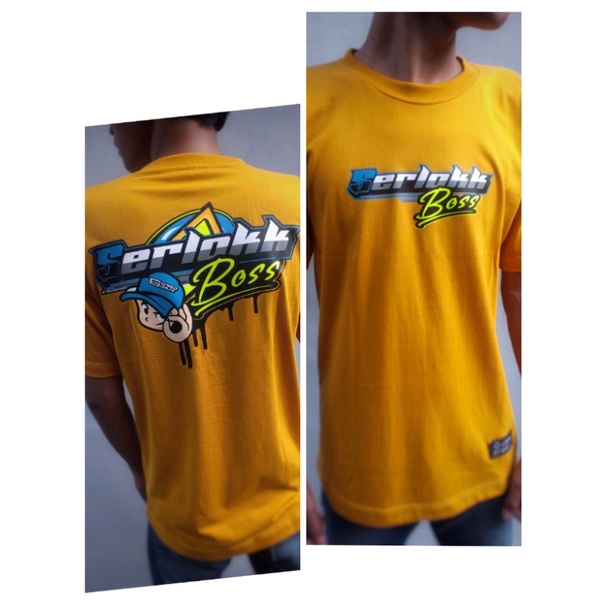 KAOS DISTRO PRIA / T-SHIRT PRIA DEWASA TERBARU ORIGINAL SERLOK BOSS SPEEDDOWN KATUN COMBED PREMIUM