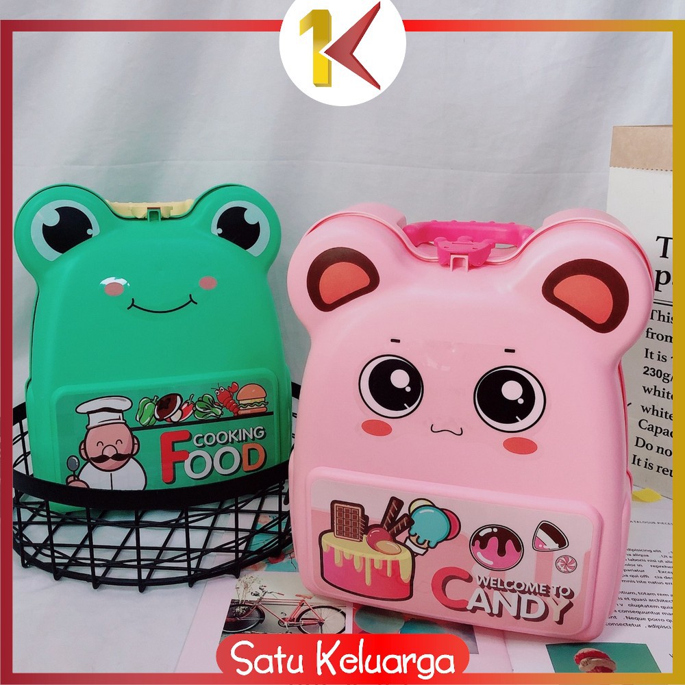 SK-M108 Mainan Kitchen Set Tas Ransel Anak Set Dapur Mainan Masak Masakan Wastafel / Ice Cream Maker