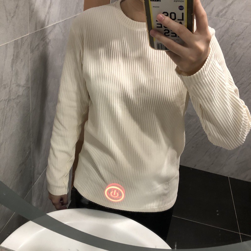 longsleeve rib basic sweater premium baju lengan panjang KALLYOUTFIT-1