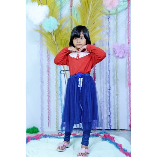 CELANA ROK TUTU FLOWER ANAK\CELANA ROK BAWAHAN PESTA\CELANA ROK ANAK USIA 4-6 TAHUN