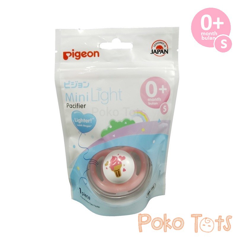 Pigeon Mini Light Pacifier S 0+ Month Empeng Silicone Step 1 WHS