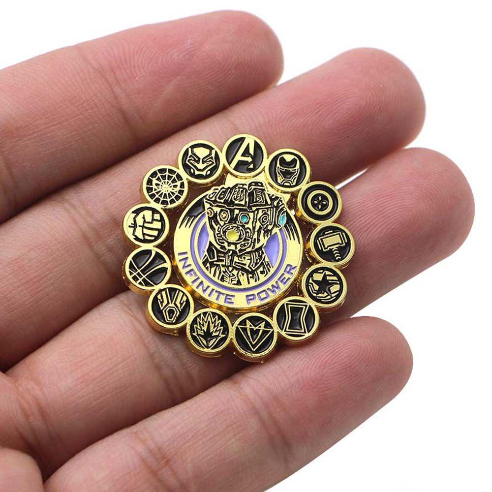 Bros Pin Enamel Desain Karakter Thanos Marvel Avengers Gaya Klasik Untuk Mantel Wanita