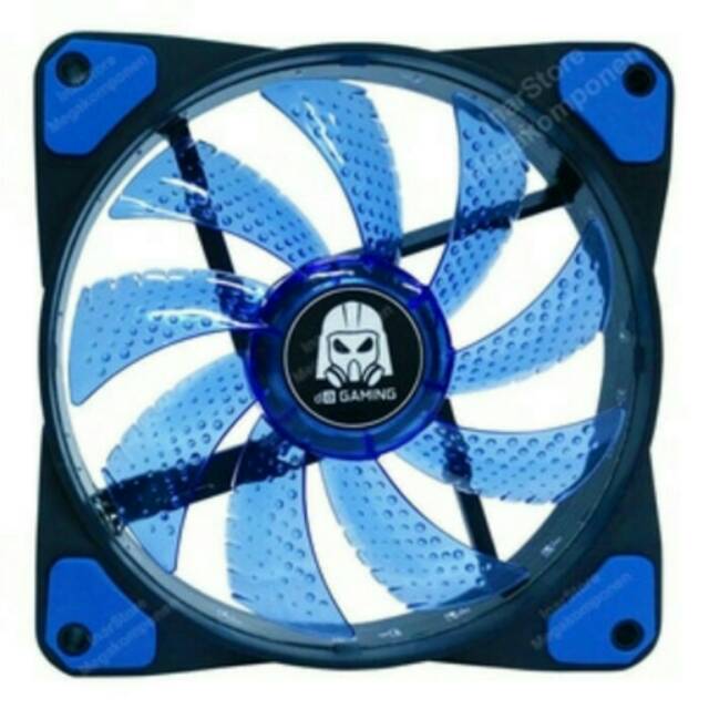 Fan casing 12cm da gaming orcann warna biru