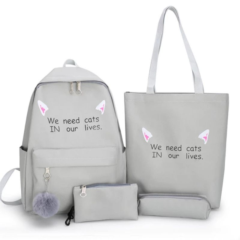 Rairaka.id / We Need Cats - Tas Anak Sekolah Perempuan SD TK ransel anak