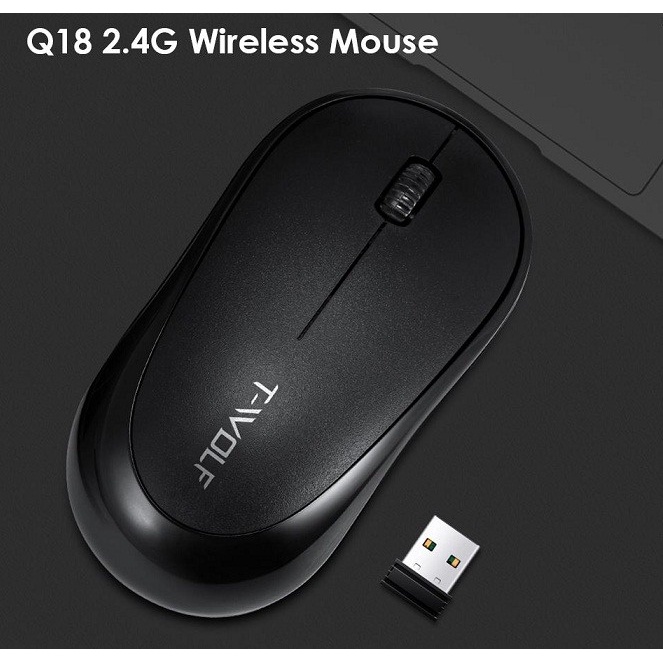 MOUSE OFFICE WIRELESS TWOLF T-WOLF Q18 HIGH QUALITY PC LAPTOP KOMPUTER COMPUTER