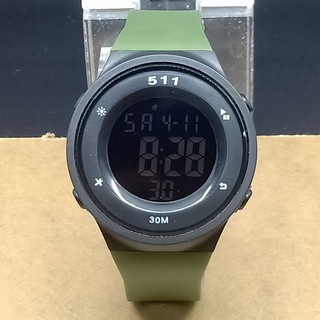 BISA Cod ✔️ Jam Tangan Pria Korea Style Sport Digital 511 Case Black SS-25