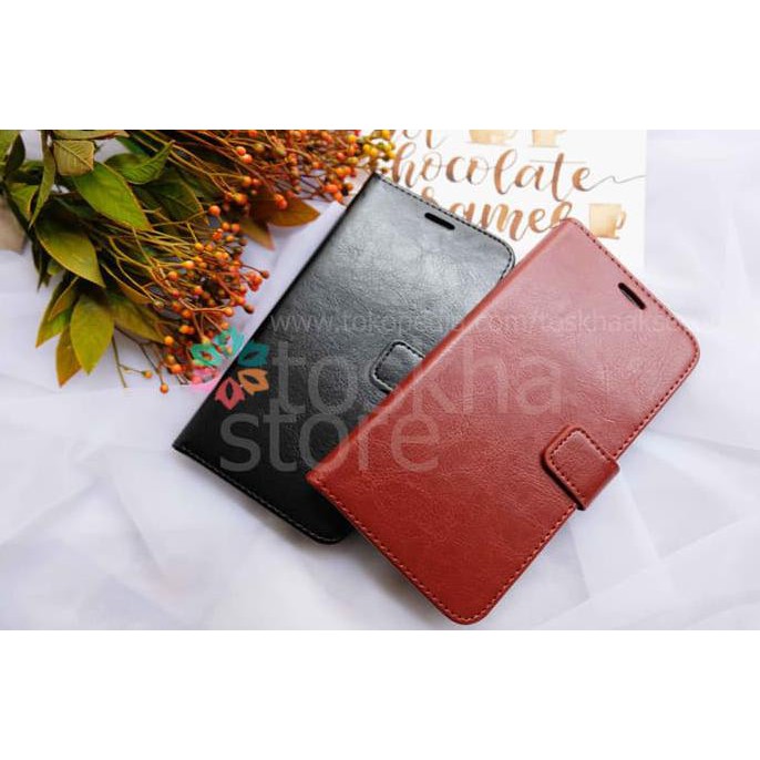 CHASING WALLET CASE SAMSUNG J7 PRO FLIP CASE PREMIUM LEATHER CARD SLOT KODE SERI 568 BACA.3