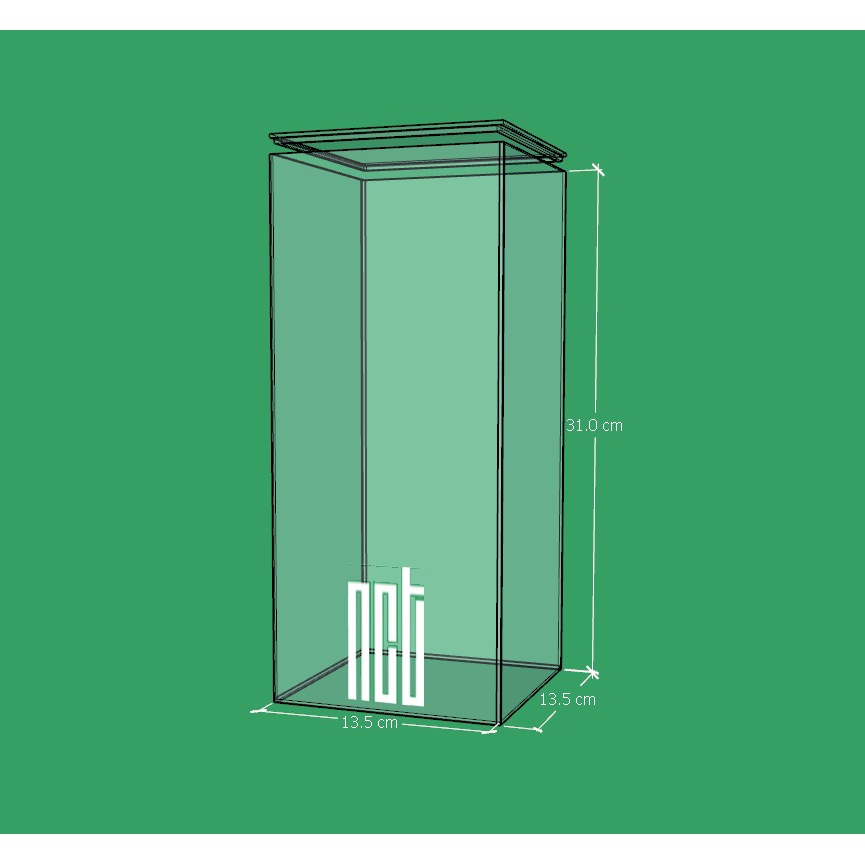 Box akrilik untuk simpan box lightstick NCT / Lightstick NCT / Box Lightstick NCT