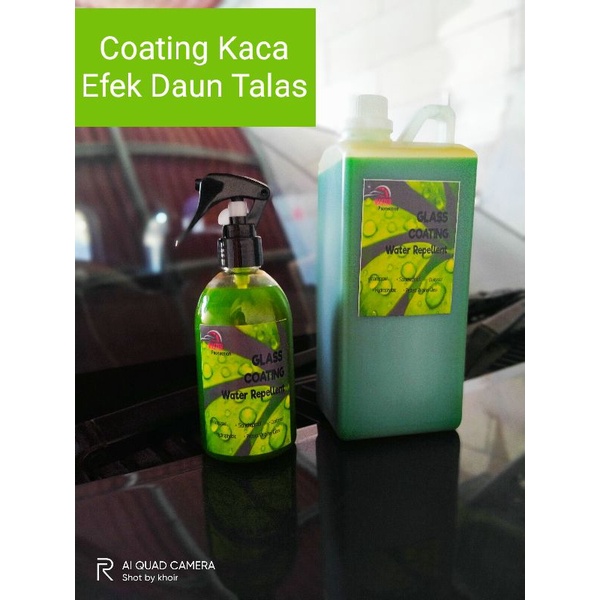 Glass Coating Water Repellent 1 Liter// Coating Kaca Mobil Efek Daun Talas