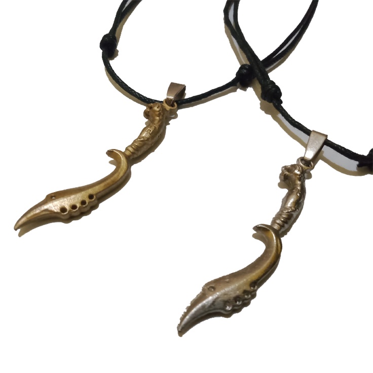 Kalung Kujang Bahan Kuningan